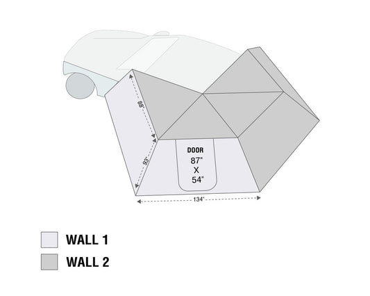 Nomadic 270 LT Awning Wall 2 Driver Side