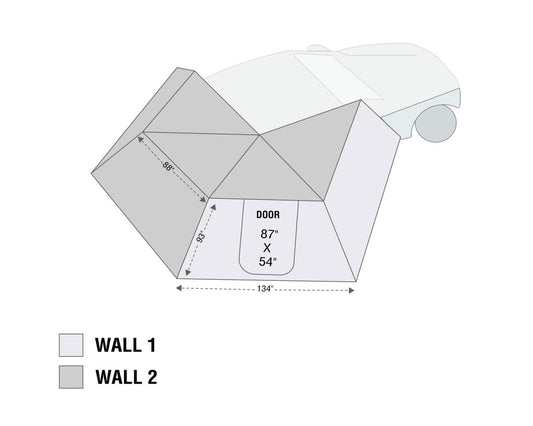 Nomadic 270 LT Awning Wall 2 Passenger Side